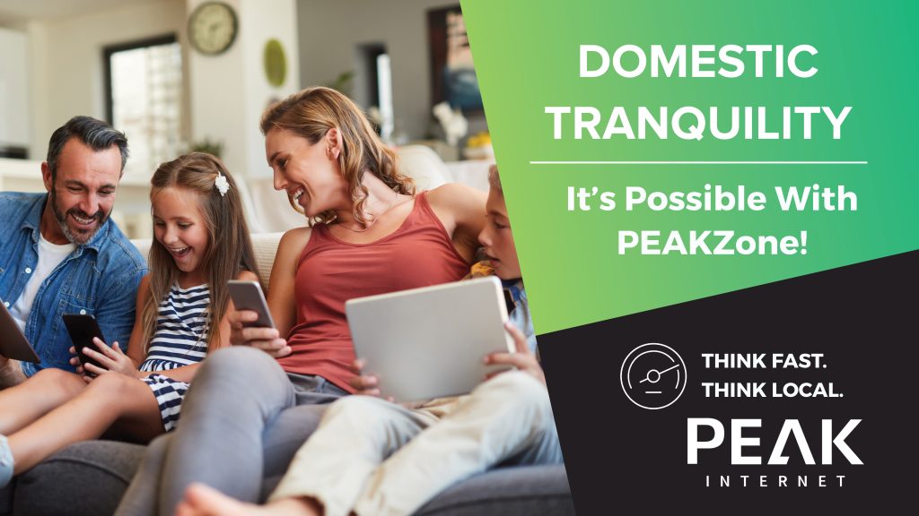 The PEAKZone app... Change Internet Chaos to Peace of Mind! 